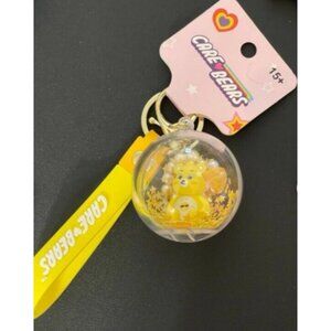 Care Bears Sunshine Bear Keychain Clip - Clear Ball Design, Collectible Accessor